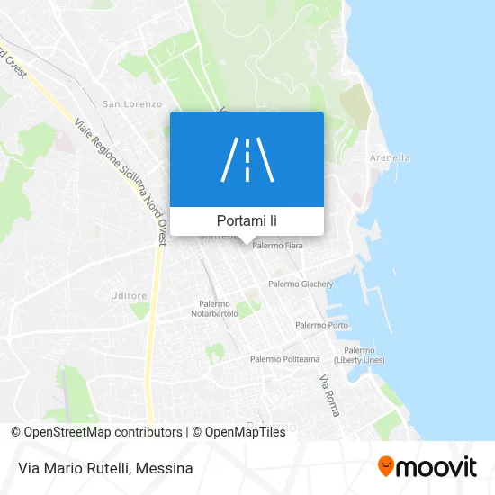 Mappa Via Mario Rutelli