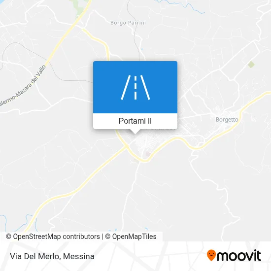 Mappa Via Del Merlo