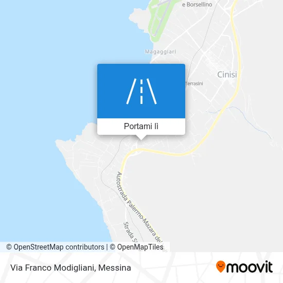 Mappa Via Franco Modigliani