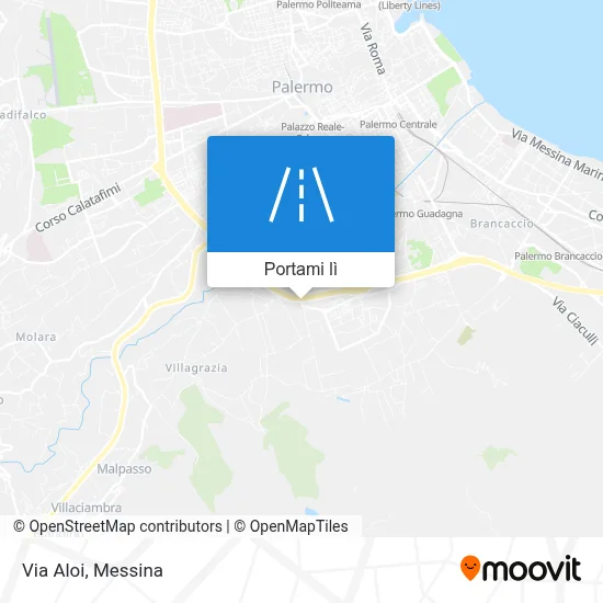 Mappa Via Aloi