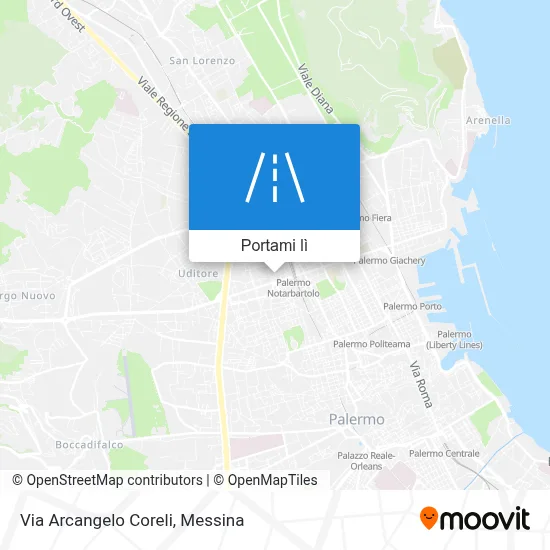 Mappa Via Arcangelo Coreli