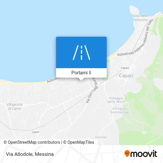 Mappa Via Allodole