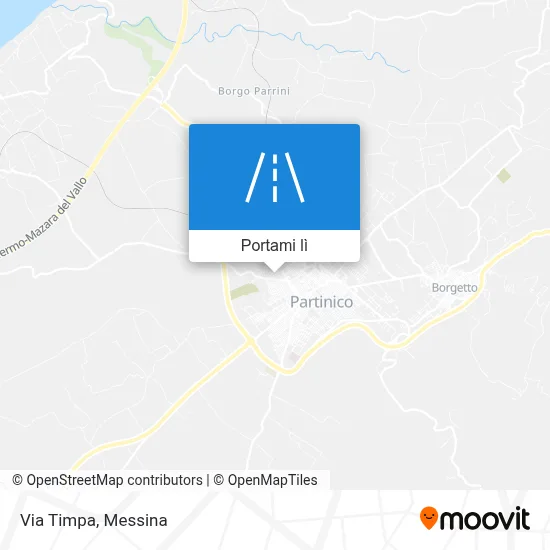Mappa Via Timpa