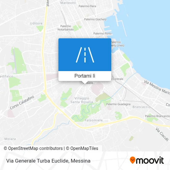 Mappa Via Generale Turba Euclide