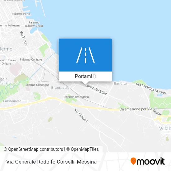 Mappa Via Generale Rodolfo Corselli