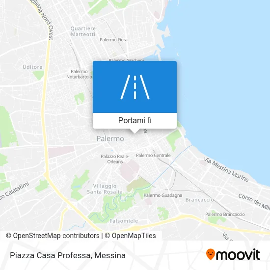 Mappa Piazza Casa Professa
