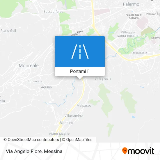 Mappa Via Angelo Fiore