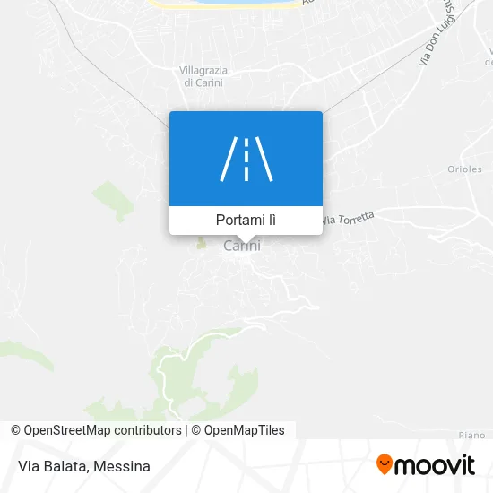 Mappa Via Balata