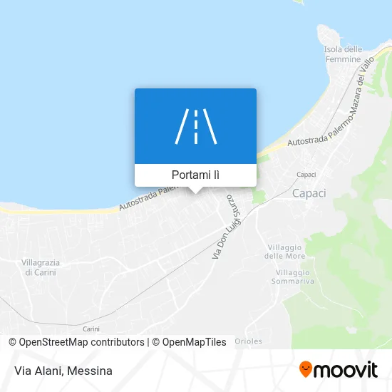 Mappa Via Alani