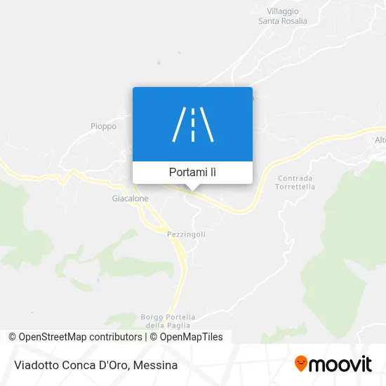 Mappa Viadotto Conca D'Oro