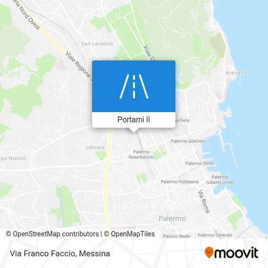 Mappa Via Franco Faccio