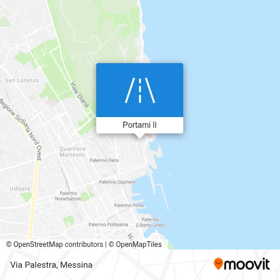 Mappa Via Palestra