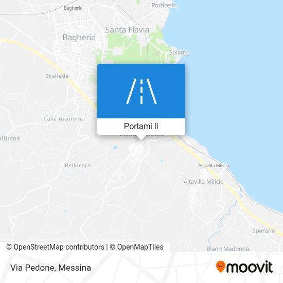 Mappa Via Pedone