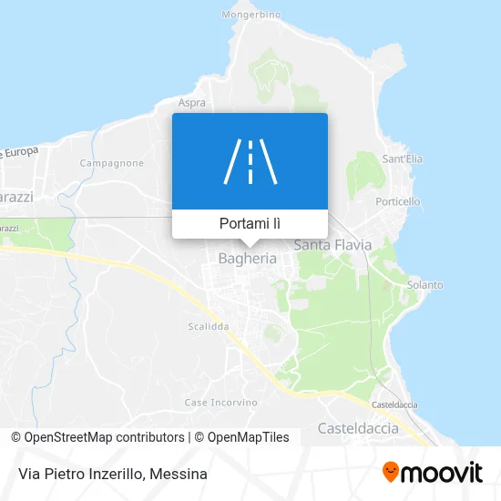 Mappa Via Pietro Inzerillo