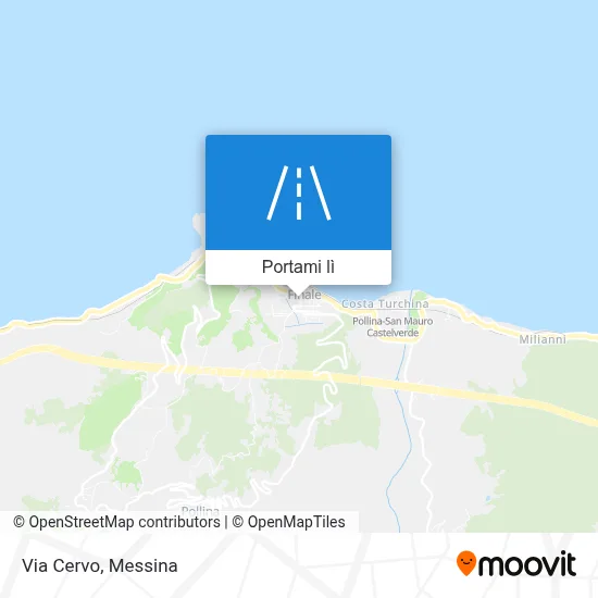Mappa Via Cervo
