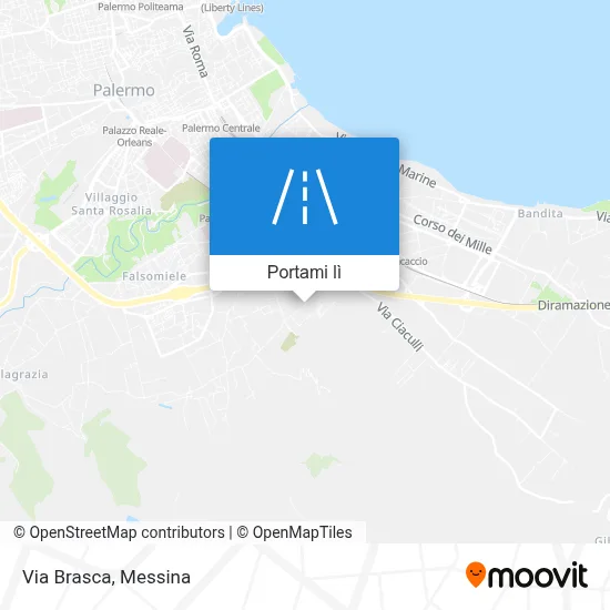 Mappa Via Brasca