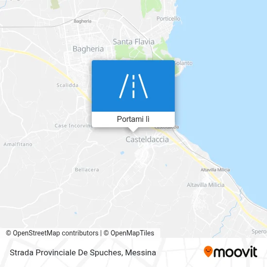 Mappa Strada Provinciale De Spuches