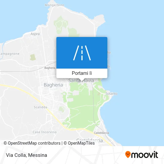 Mappa Via Colla