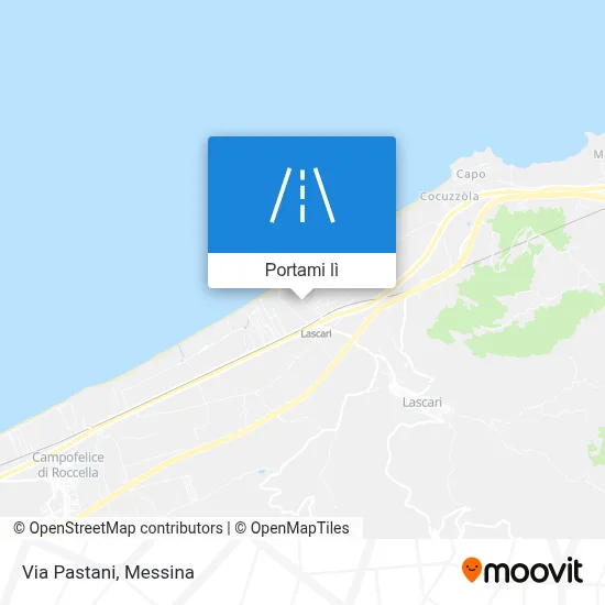 Mappa Via Pastani