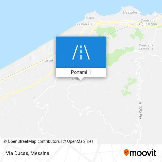 Mappa Via Ducas