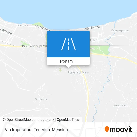 Mappa Via Imperatore Federico