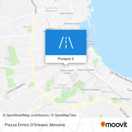 Mappa Piazza Enrico D'Orleans