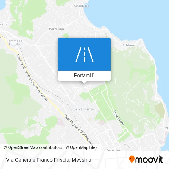 Mappa Via Generale Franco Friscia