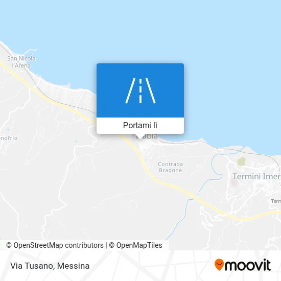Mappa Via Tusano