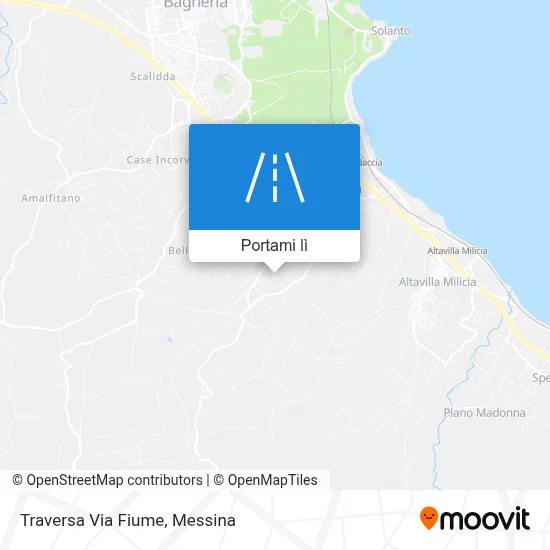 Mappa Traversa Via Fiume