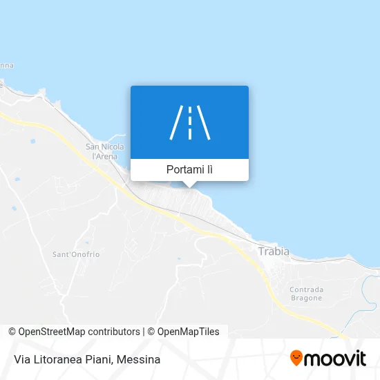Mappa Via Litoranea Piani