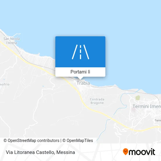 Mappa Via Litoranea Castello