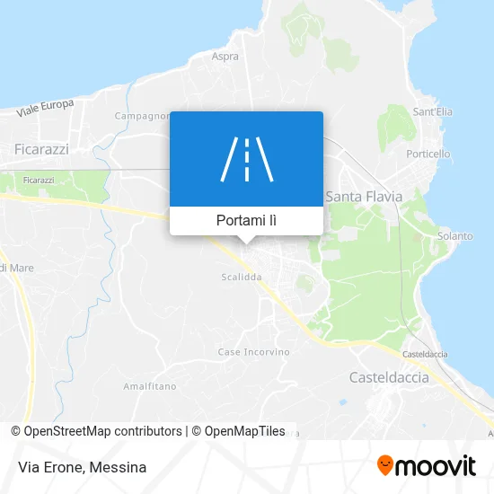 Mappa Via Erone