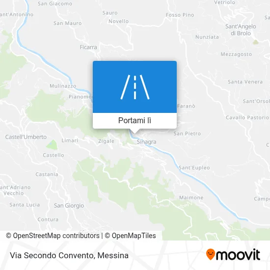 Mappa Via Secondo Convento