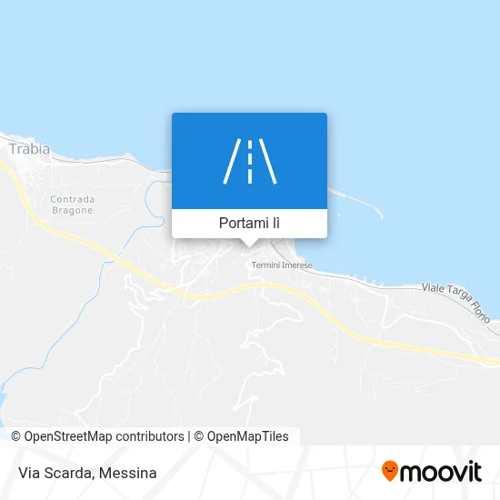 Mappa Via Scarda