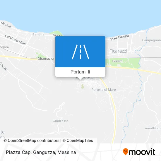 Mappa Piazza Cap. Ganguzza
