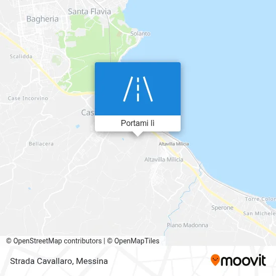 Mappa Strada Cavallaro