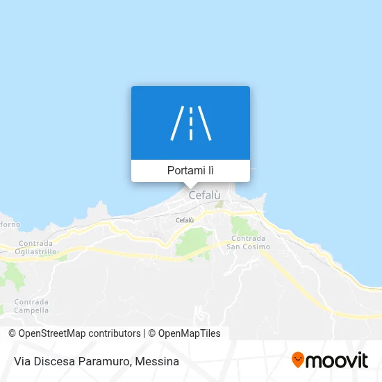 Mappa Via Discesa Paramuro