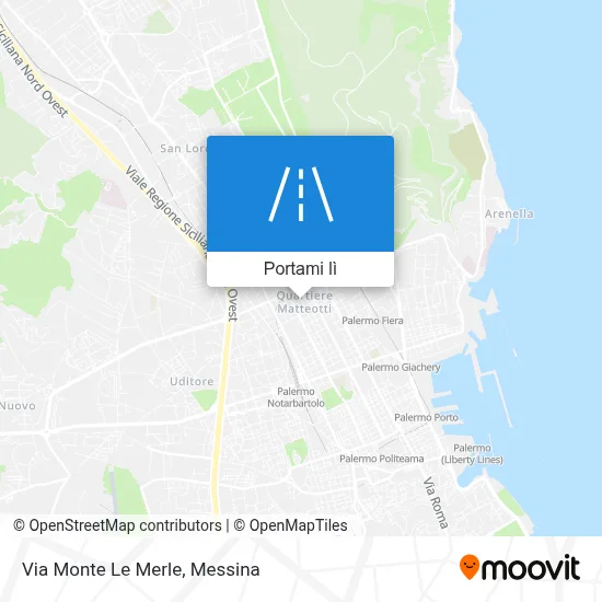 Mappa Via Monte Le Merle