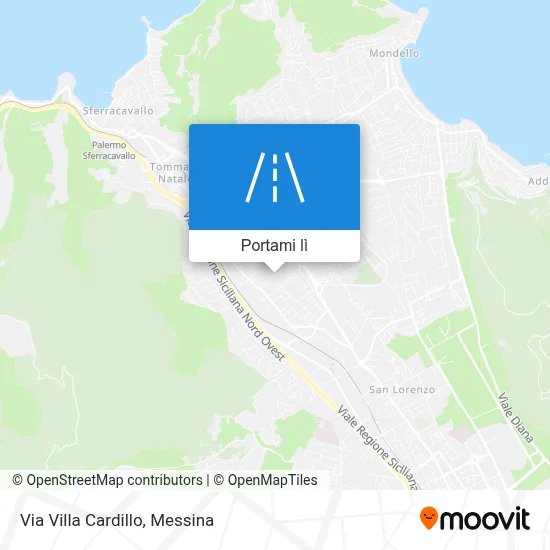 Mappa Via Villa Cardillo