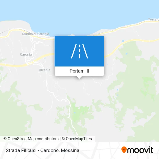 Mappa Strada Filicusi - Cardone