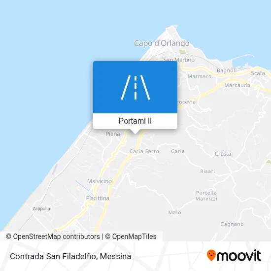 Mappa Contrada San Filadelfio