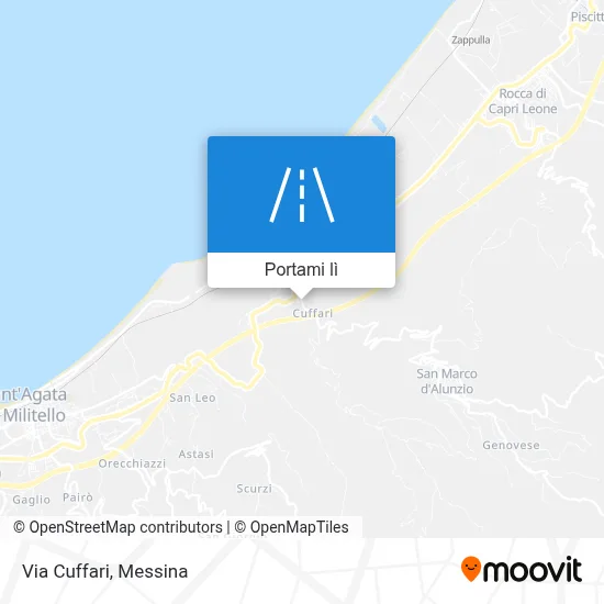 Mappa Via Cuffari