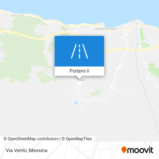 Mappa Via Vento