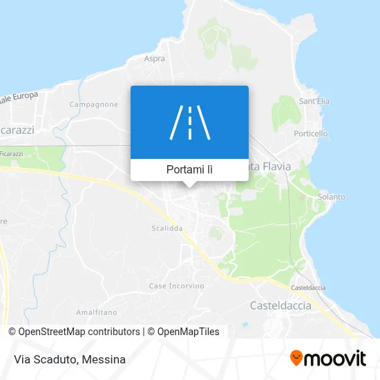 Mappa Via Scaduto