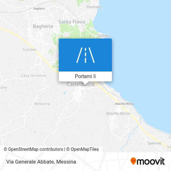 Mappa Via Generale Abbate