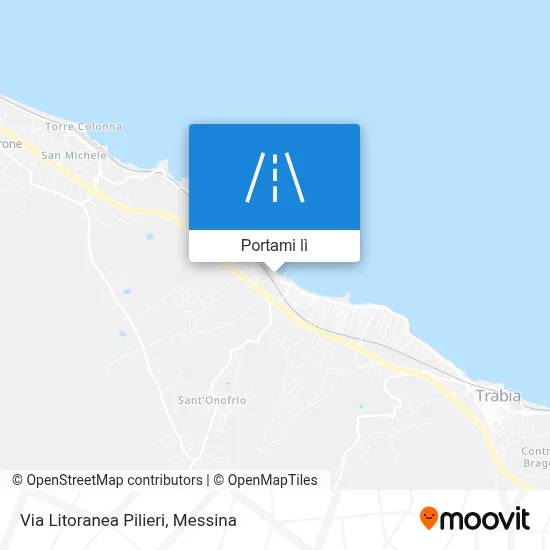 Mappa Via Litoranea Pilieri