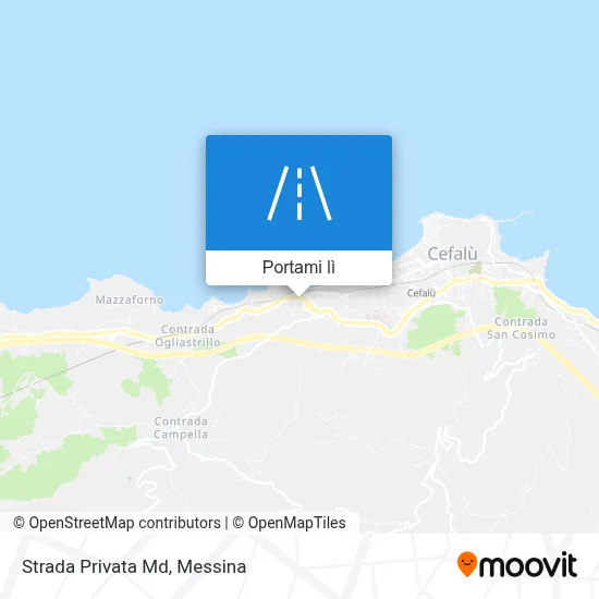 Mappa Strada Privata Md
