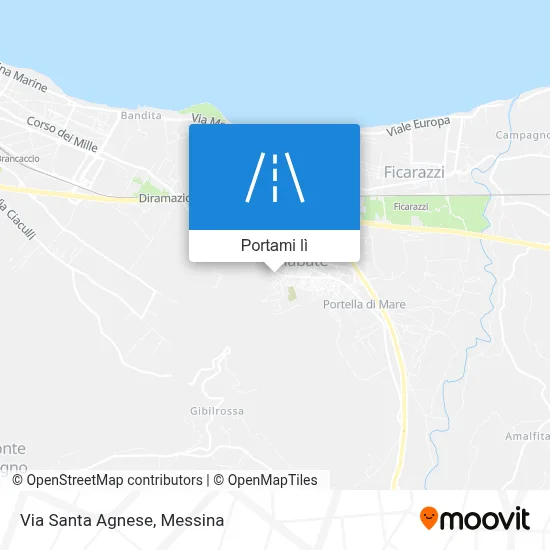 Mappa Via Santa Agnese