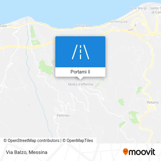 Mappa Via Balzo