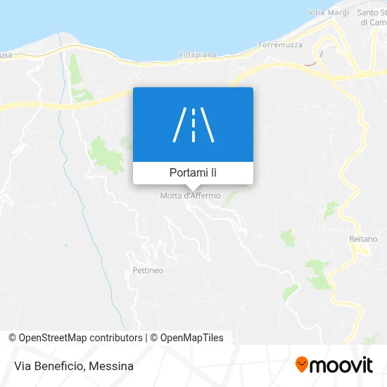 Mappa Via Beneficio